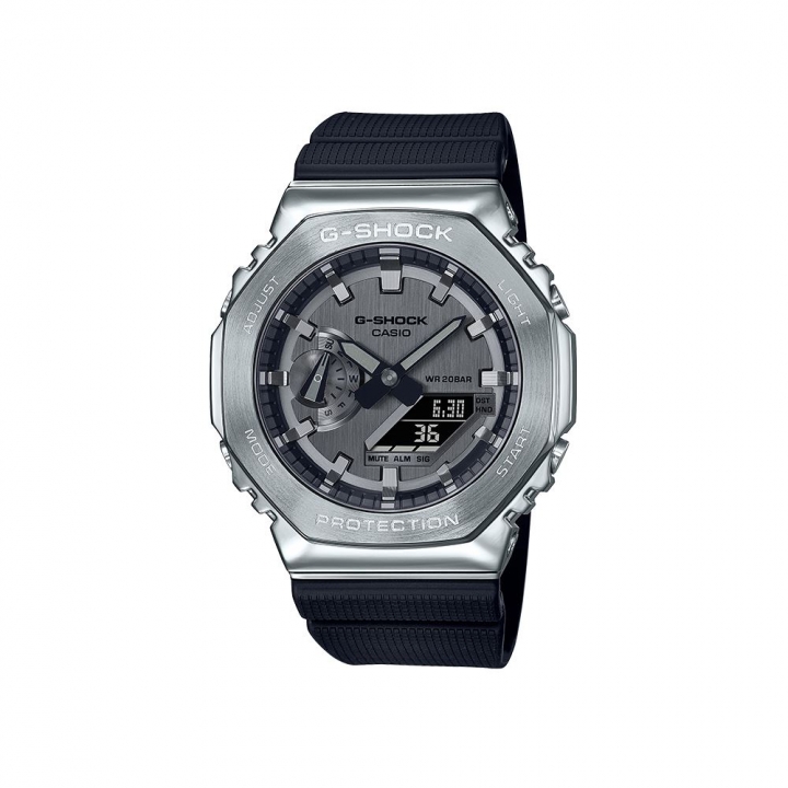 CASIO G-SHOCK FULL METAL Watch-SILVERCASIO G-SHOCK 八角 藍芽雙顯錶-銀