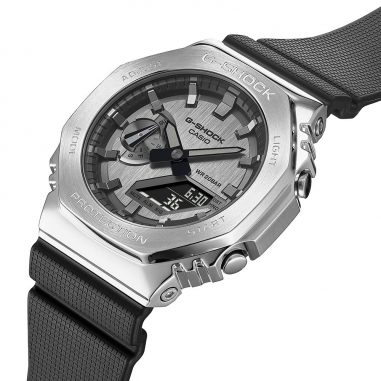 CASIO G-SHOCK FULL METAL Watch-SILVERCASIO G-SHOCK 八角 藍芽雙顯錶-銀