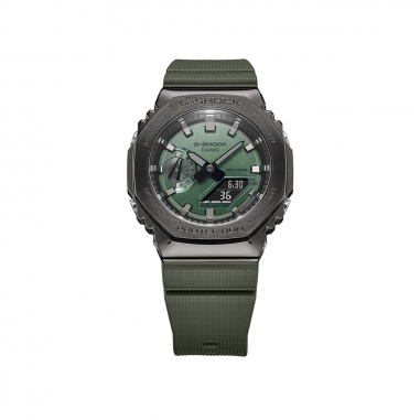 CASIO G-SHOCK Watch-GREENCASIO G-SHOCK 八角 藍芽雙顯錶-灰綠