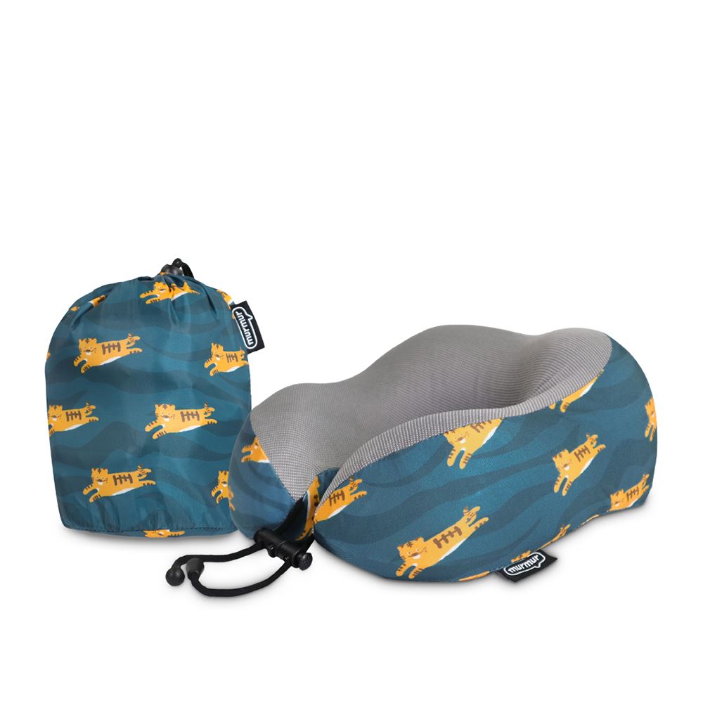 murmur murmur｜山型護頸附收納袋旅行頸枕 勞虎綠 NP032