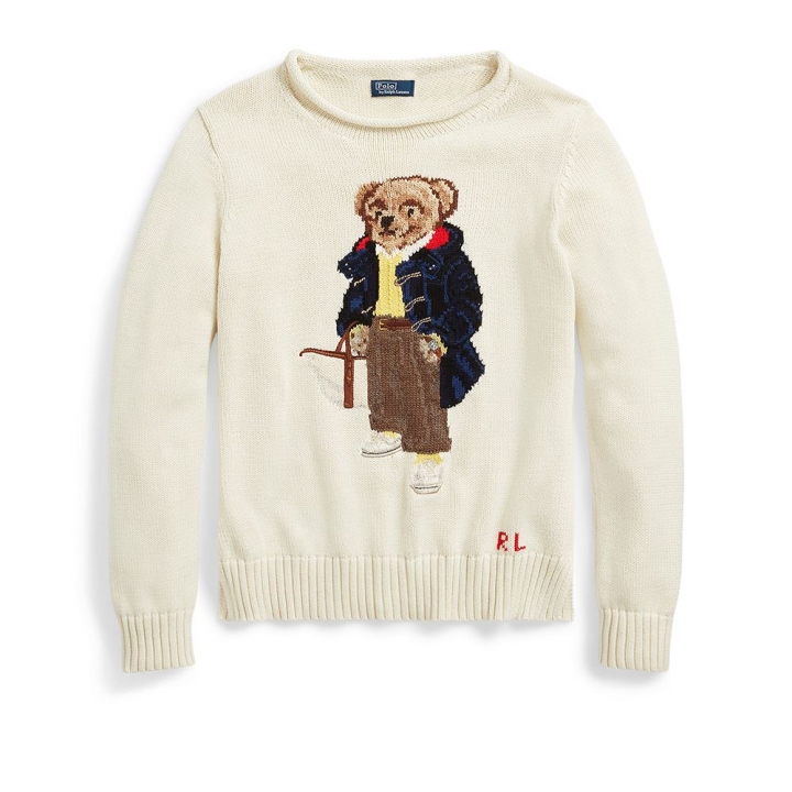 NE BEAR-LONG SLEEVE-PULLOVER 20/2 COMBED COTTONCLASSICS 長袖上衣
