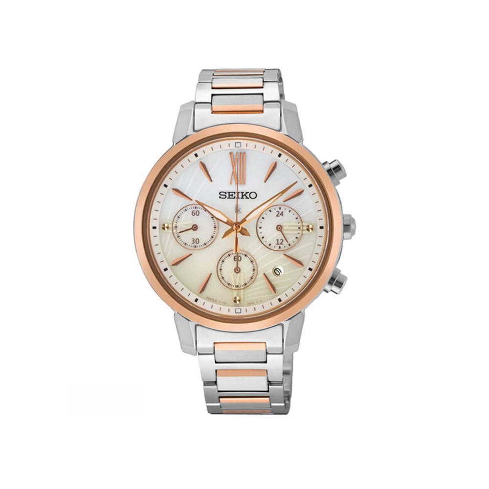 SEIKO SEIKO  LUKIA 海芋太陽能計時女錶-半玫瑰金