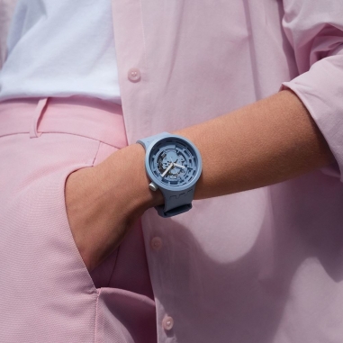 Swatch BIG BOLD C-BLUESwatch BIG BOLD 天空藍生物陶瓷腕錶