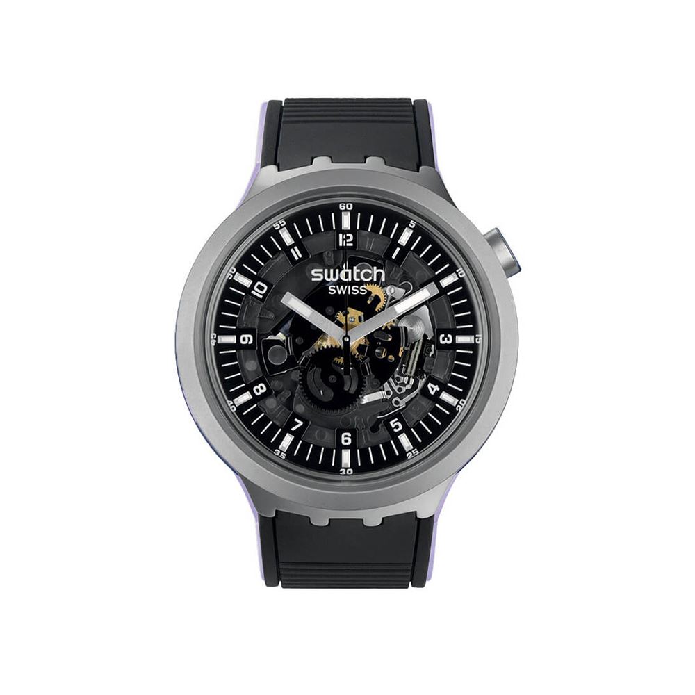 SWATCH BIG BOLD 金屬噴砂 IRONY 黑