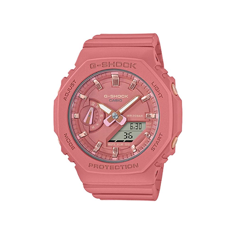 CASIO CASIO G-SHOCK八角 簡約輕薄 珊瑚粉