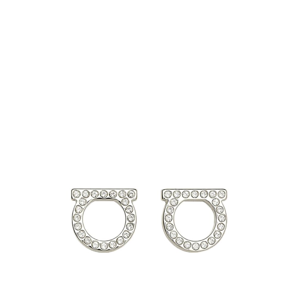 FERRAGAMO Gancini 水晶耳環