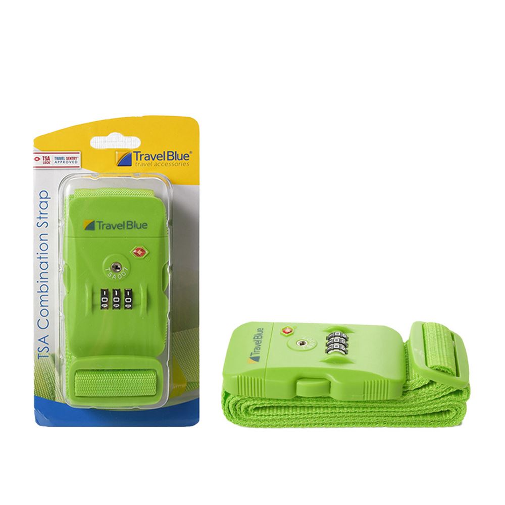 Travel blue Travel Blue 藍旅｜TSA美國海關密碼鎖行李束帶 TB043 (顏色隨機)