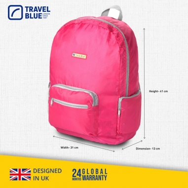 TB065大號折疊雙肩包 單入 顏色隨機Travel Blue 藍旅｜大號折疊雙肩包 單入 TB065 (顏色隨機)