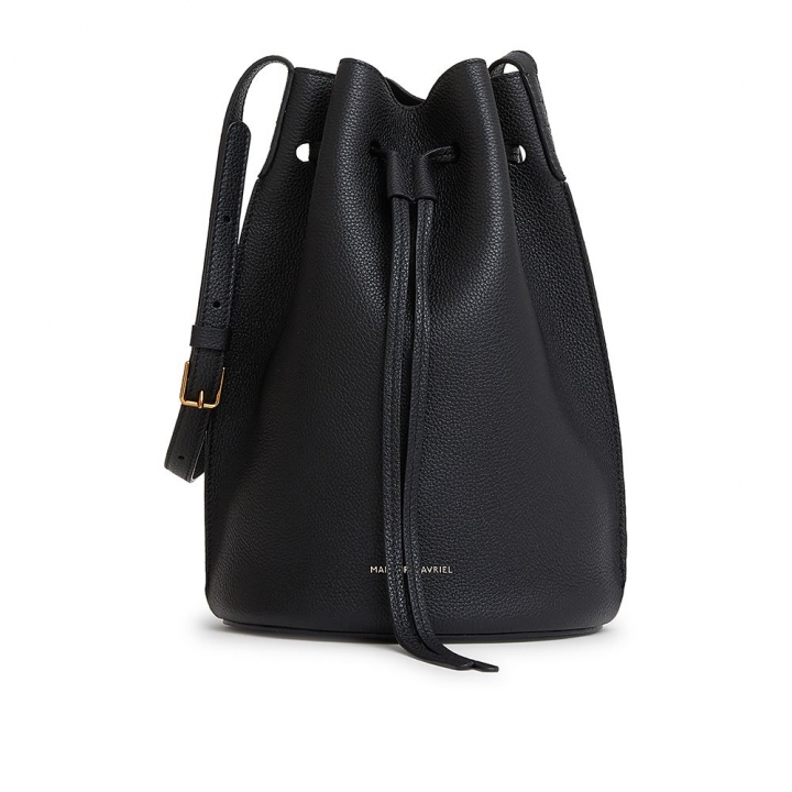 MANSUR GAVRIEL - Champagne Bucket-BLACK-黑水桶包_66902-200148_大圖
