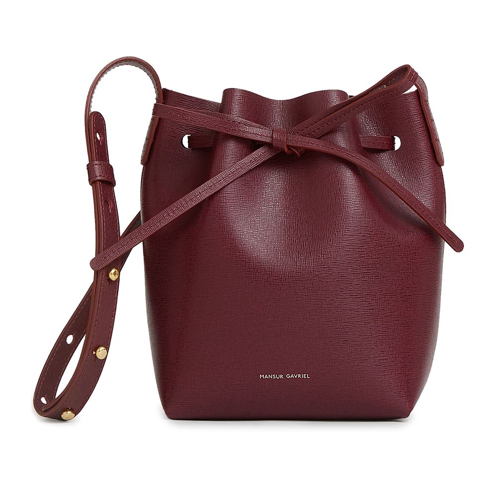 MANSUR GAVRIEL MM Bucket-CLARET-酒紅水桶包