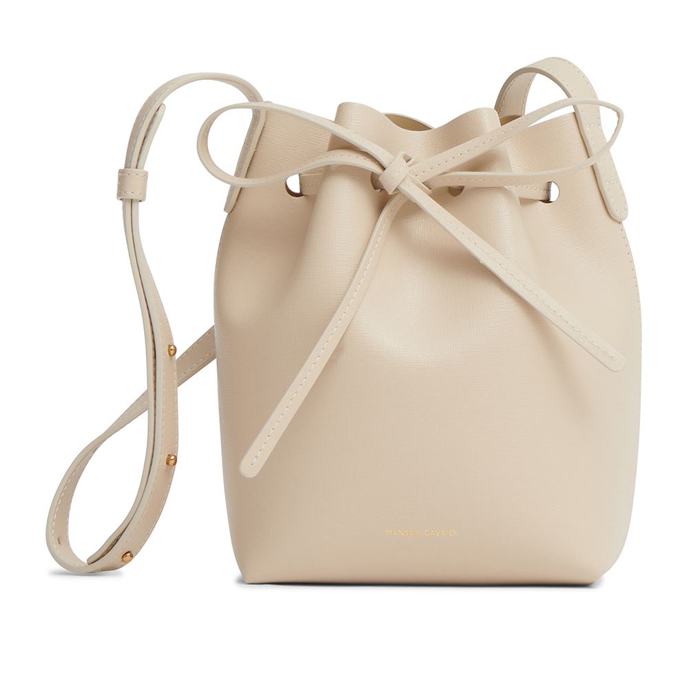 MANSUR GAVRIEL MM Bucket-LATTE MACCHIATO-淺咖啡水桶包