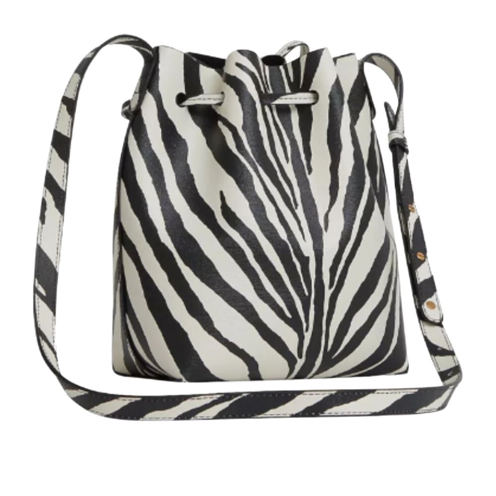 MANSUR GAVRIEL Mini Bucket-斑馬紋水桶包