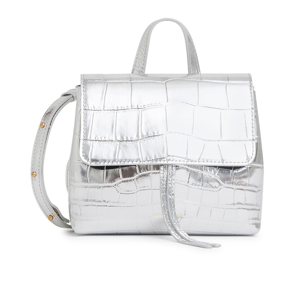 MANSUR GAVRIEL MiniSoft Lady Bag-銀色斜背包