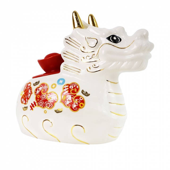  花開福龍瓷罐禮盒