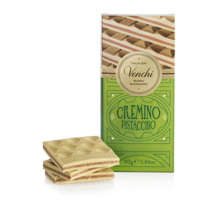 PISTACHIO CREMINO BAR 110GVenchi 開心果克雷米諾巧克力片