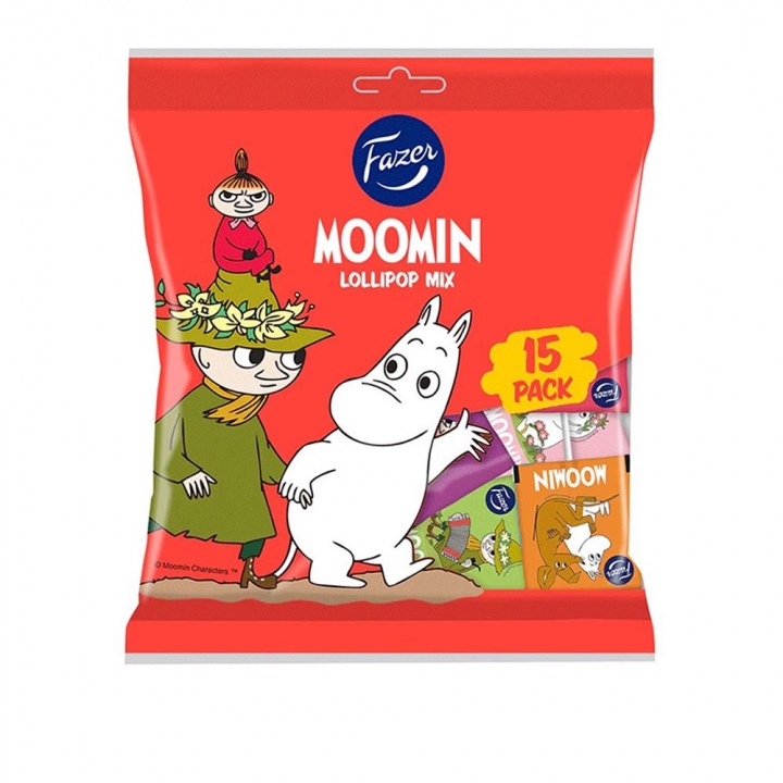 FZ-MOOMIN LOLLIPOP MIX 120G嚕嚕米聯名心型棒棒糖120g