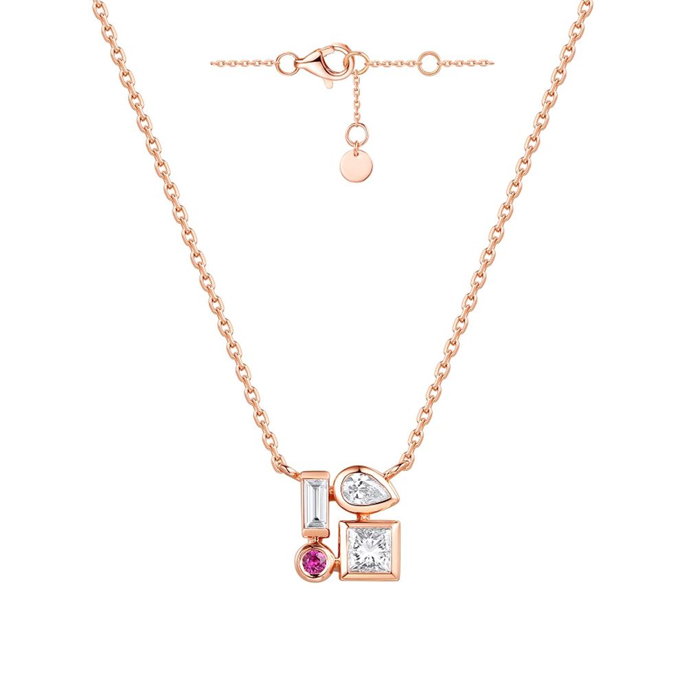 Ever Rich Jewelry Le Petit Fancy_熱情鑽石項鍊_LOVELY