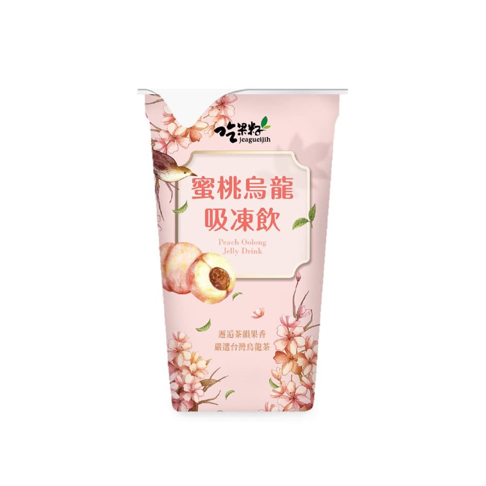豐喜 吃果籽｜蜜桃烏龍吸凍飲3入組