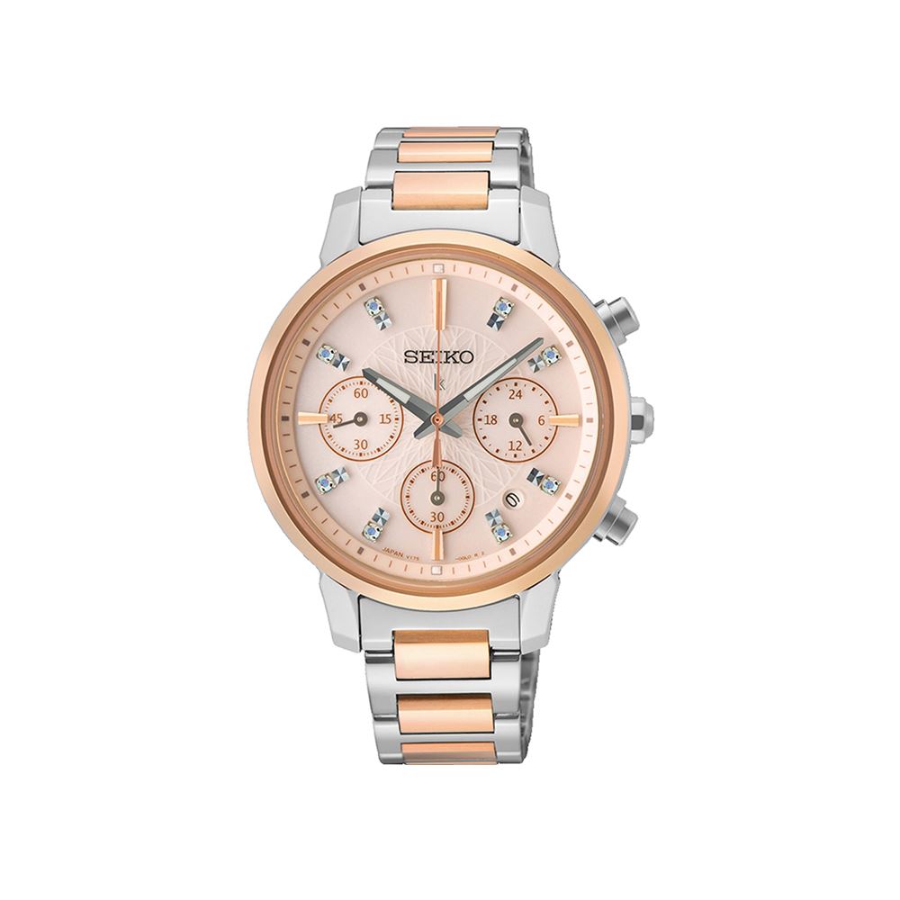 SEIKO LUKIA系列太陽能計時女錶-V175-0FC0K