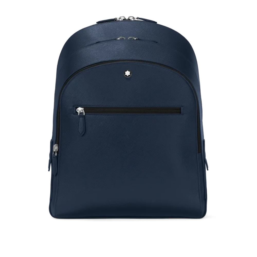 Montblanc 萬寶龍匠心系列中型後背包，設有 3 個隔層-墨藍