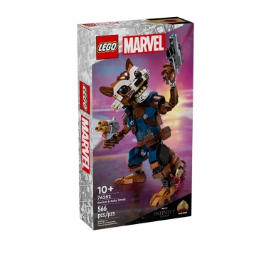 LEGO樂高 LEGO 樂高 Super Heroes Marvel系列76282 星際異工隊 火箭浣熊&小格魯特