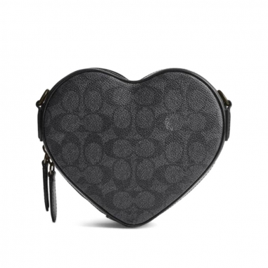 CC SIG HEART BAG MW/CHARCOAL/BLACK ONEHEART CROSSBODY斜背包
