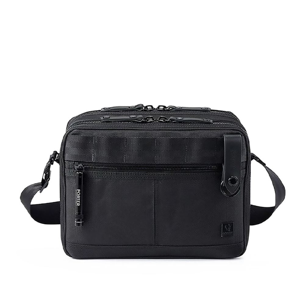 PORTER INTERNATIONAL NEW HEAT JET BLACK斜背包