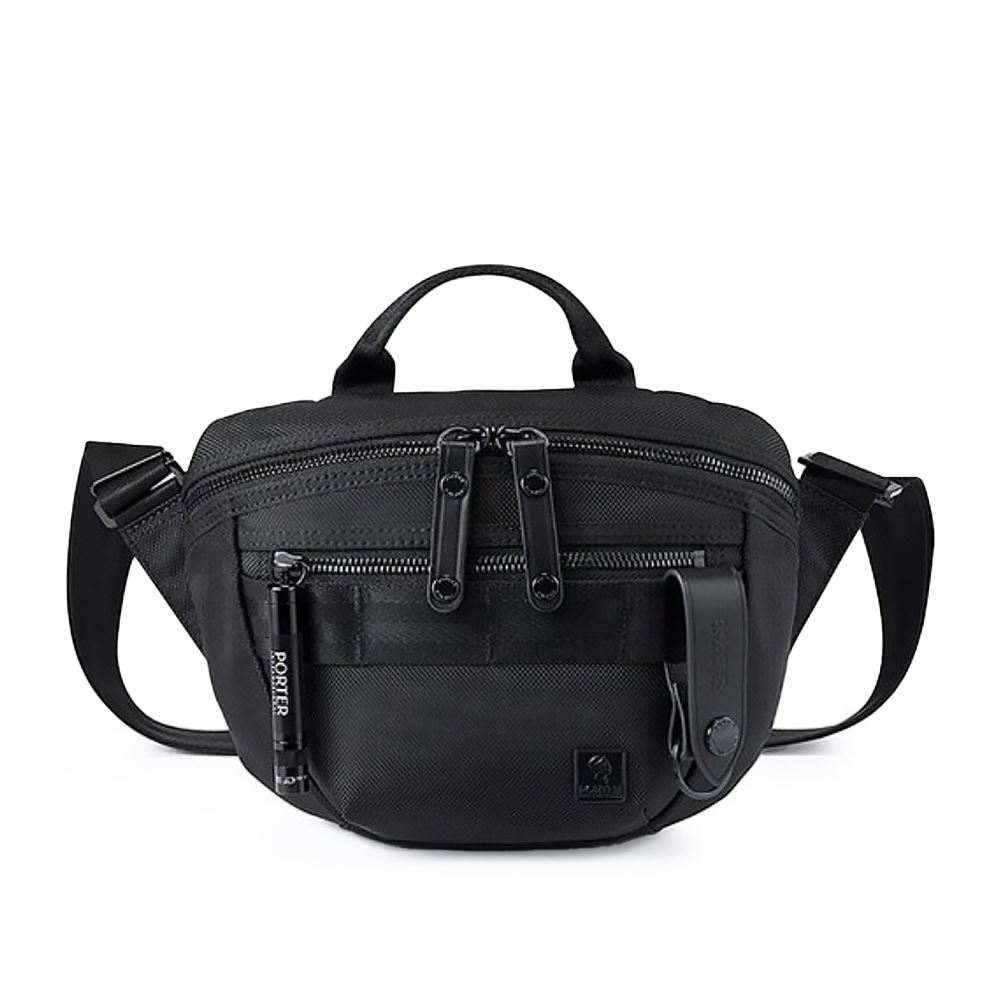 PORTER INTERNATIONAL NEW HEAT JET BLACK斜背包