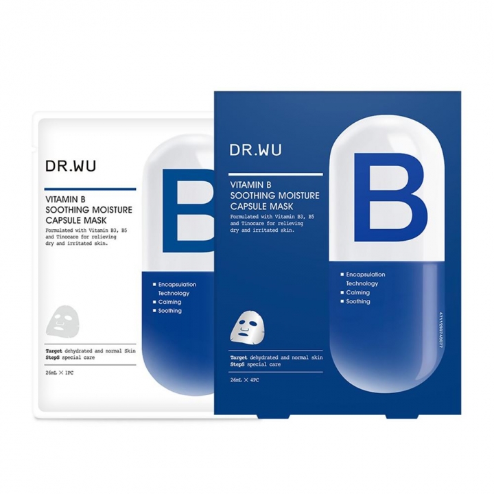 DR.WU VITAMIN B SOOTHING MOISTURE CAPSULE MASK 4PCSDR.WU 維他命B保濕舒緩膠囊面膜4PCS