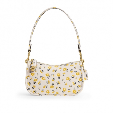 Coach蔻馳(精品) SWINGER 20 花卉印花肩背包