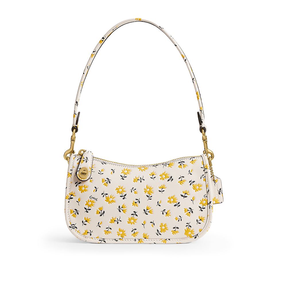 Coach SWINGER 20 花卉印花肩背包