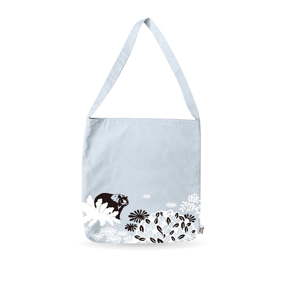 EVERRICH 【美麗台灣】黑熊圖騰帆布側背包