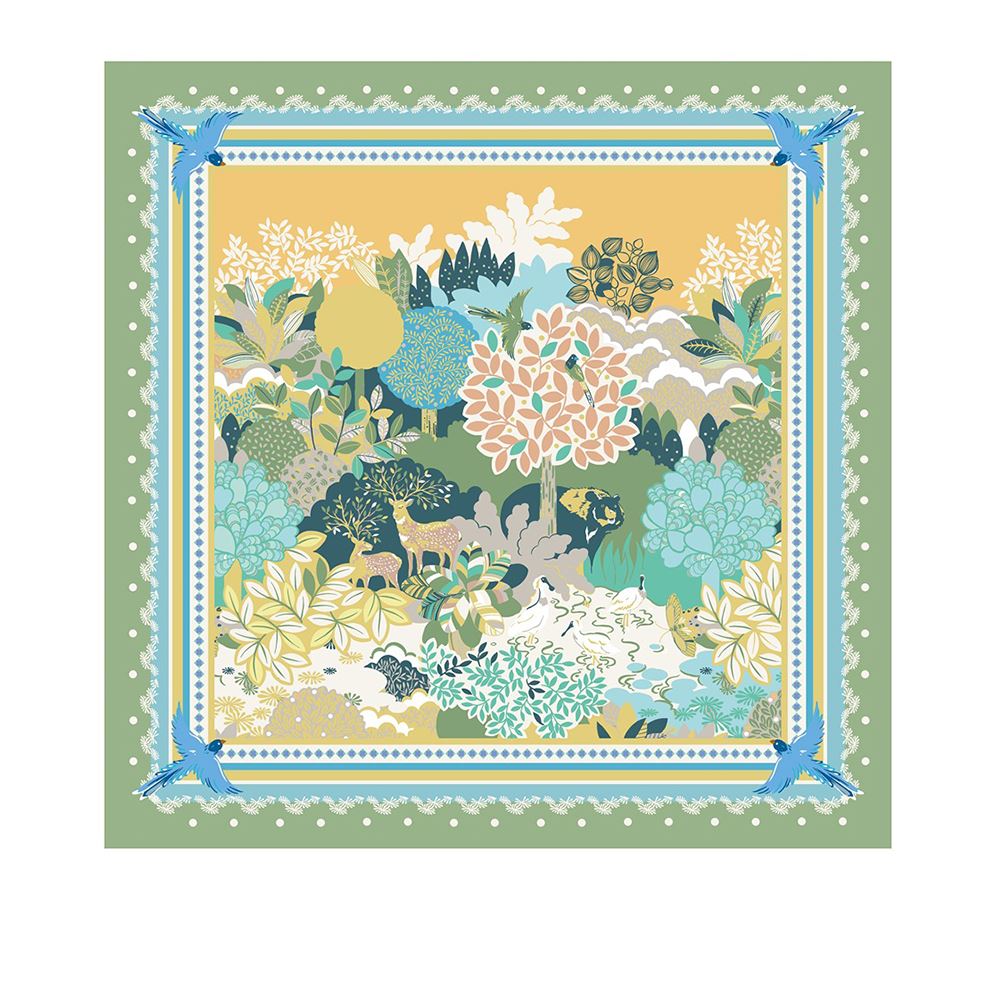 EVERRICH 【美麗台灣】正午青藝術方絲巾