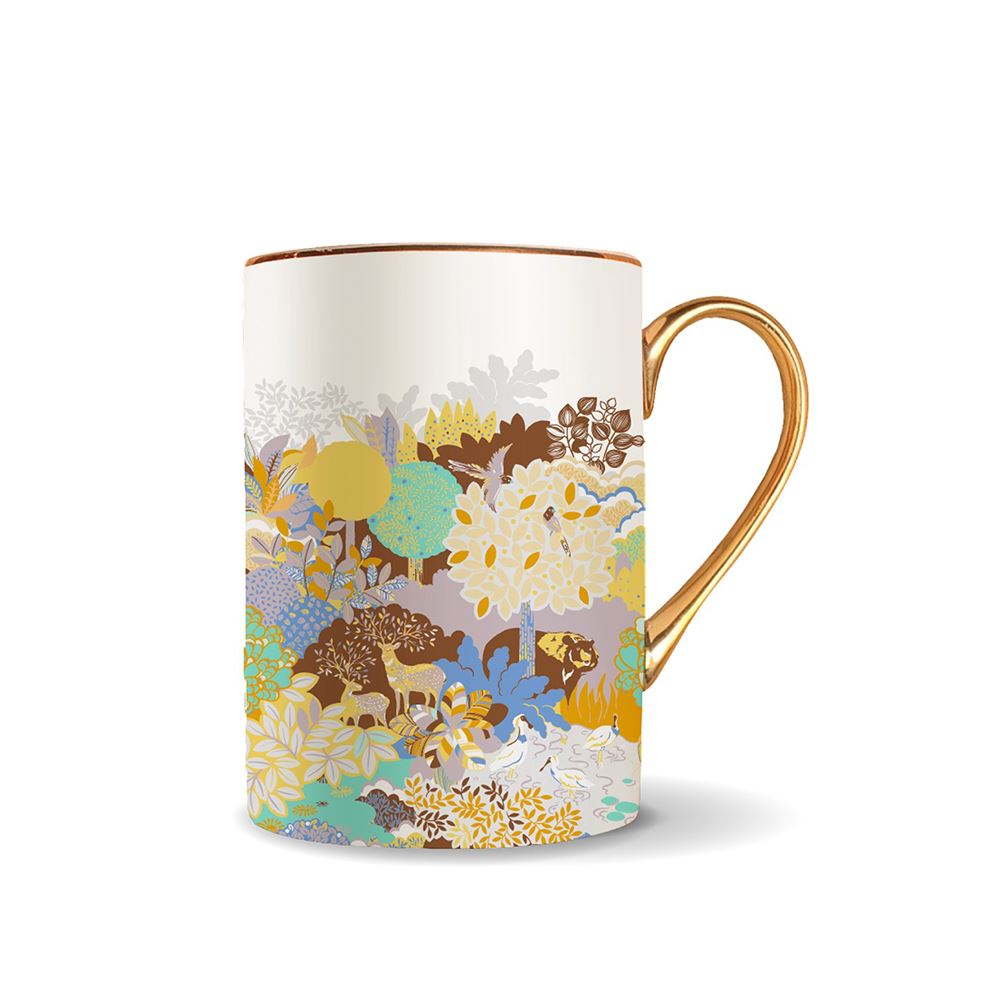 EVERRICH 【美麗台灣】大地棕藝術骨瓷馬克杯