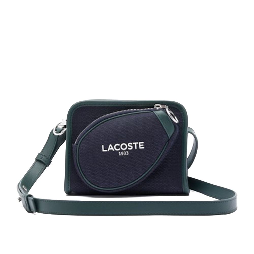 LACOSTE HERITAGE 帆布網球風格斜背包