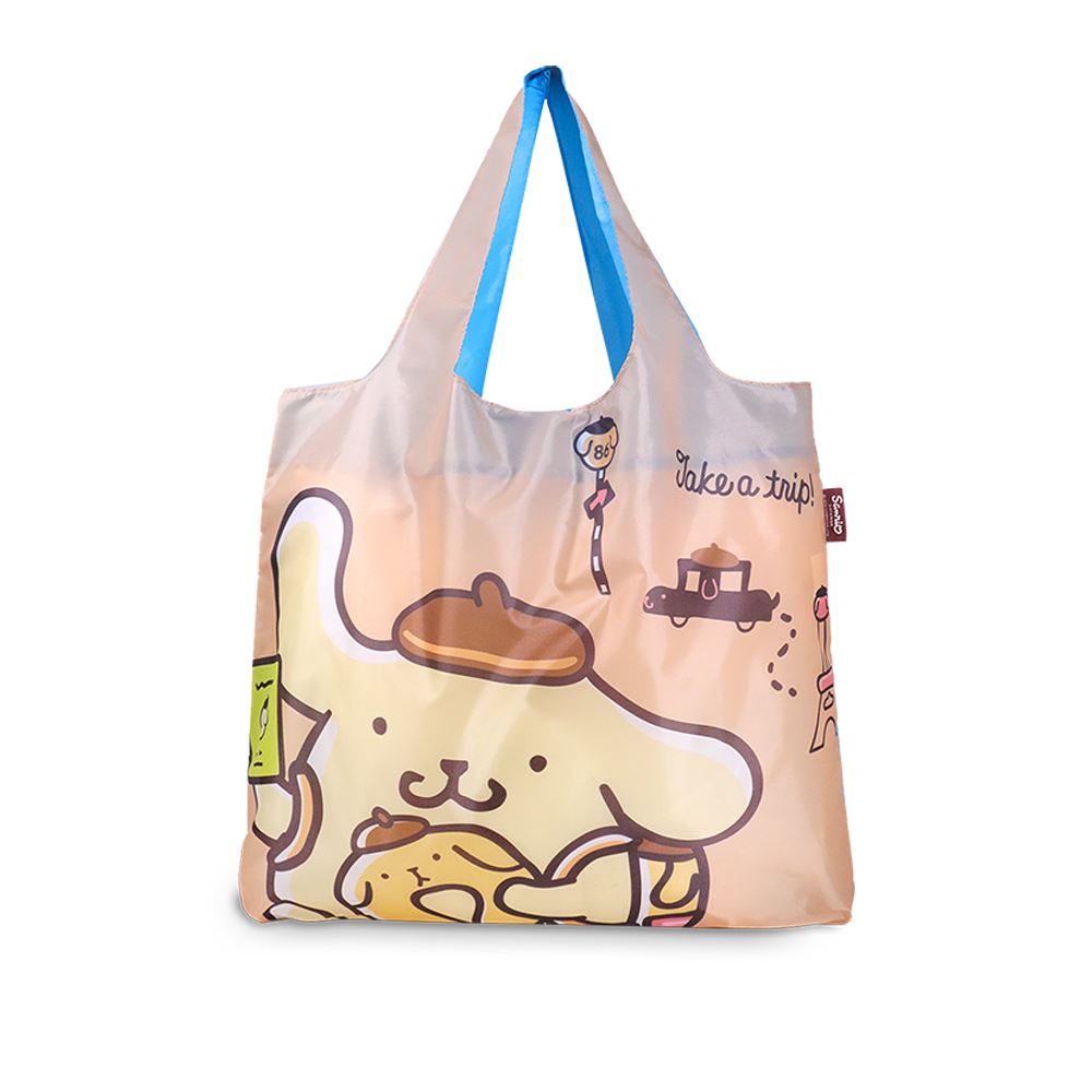 Sanrio Sanrio三麗鷗｜Hello Kitty 好朋友 酷企鵝與布丁狗環保春捲包購物袋 