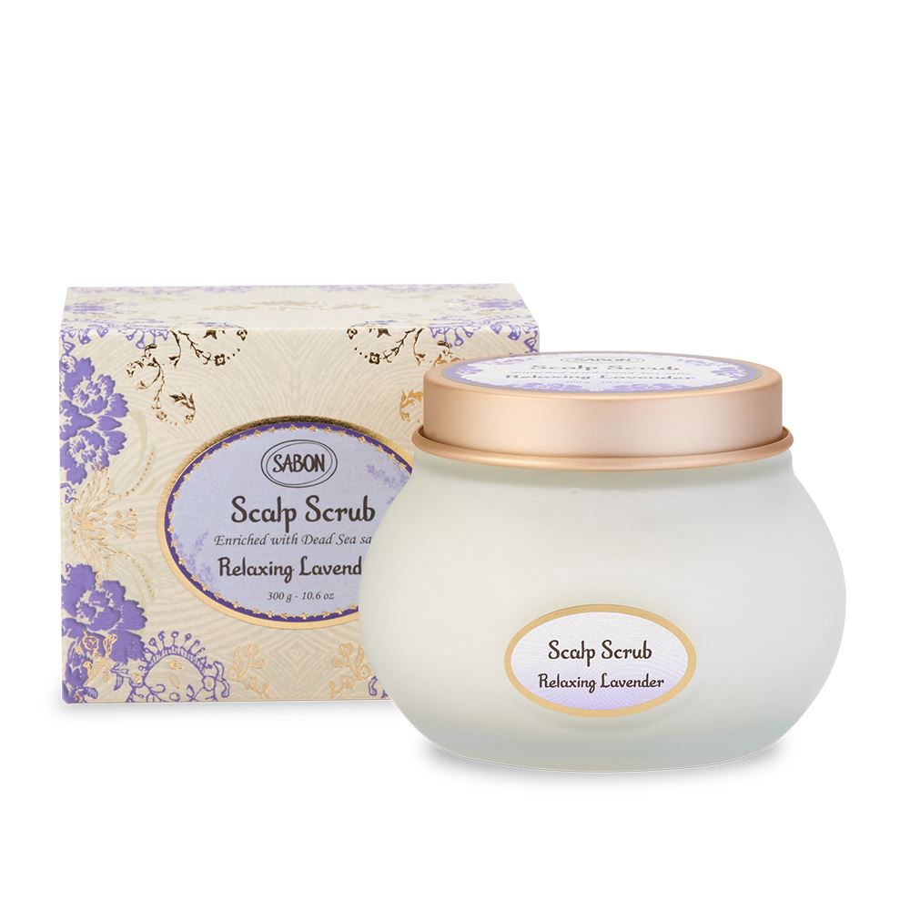 SABON 舒緩薰衣草 死海鹽頭皮磨砂膏300G (罐裝)