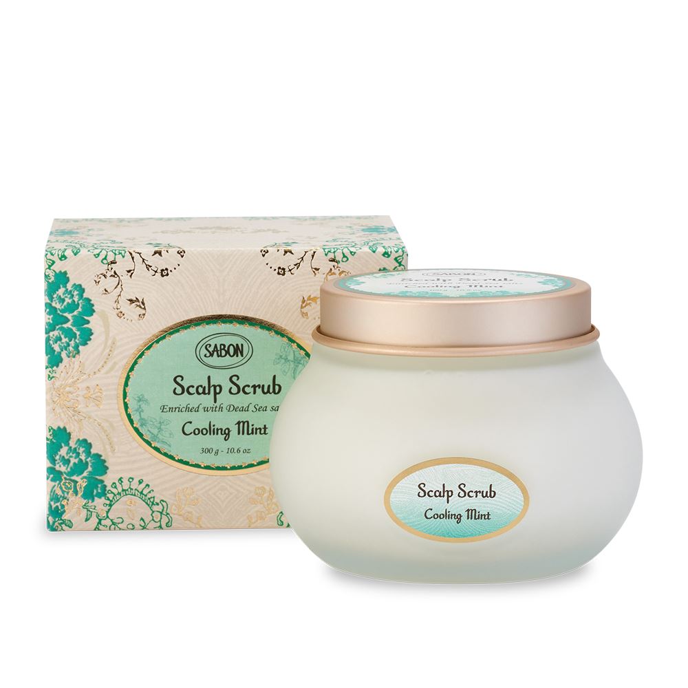 SABON 沁心薄荷 死海鹽頭皮磨砂膏300G (罐裝)
