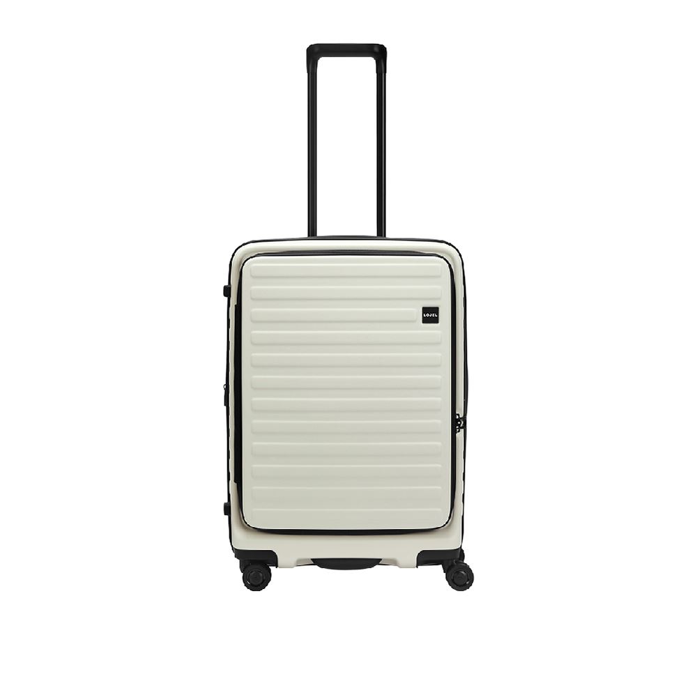 LOJEL LOJEL CUBO 升級版 26吋 前開式可擴充 防盜防爆拉鍊行李箱 象牙白