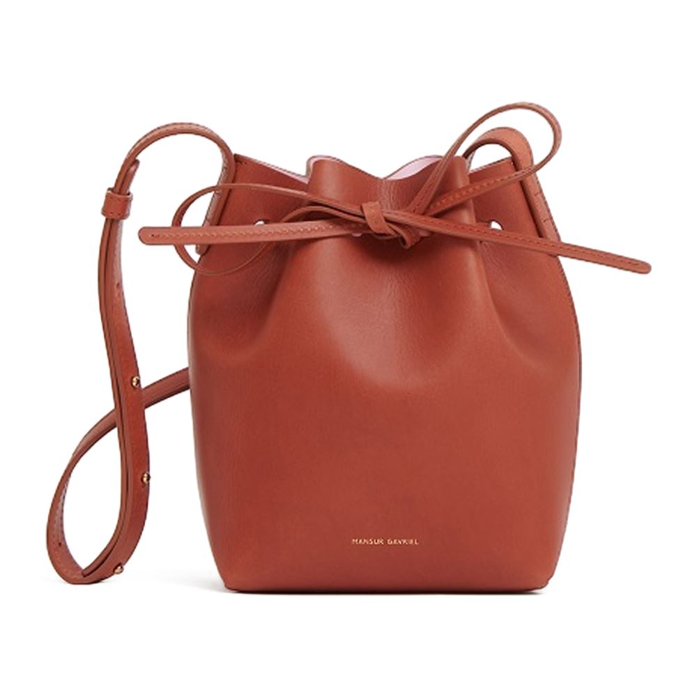 MANSUR GAVRIEL Mini Mini Bucket-酒紅/粉-HMM010VC