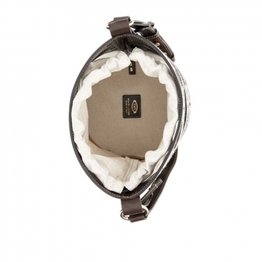 KATE BUCKET BAG IN LEATHER AND CANVAS SMALLTOD'S 皮件