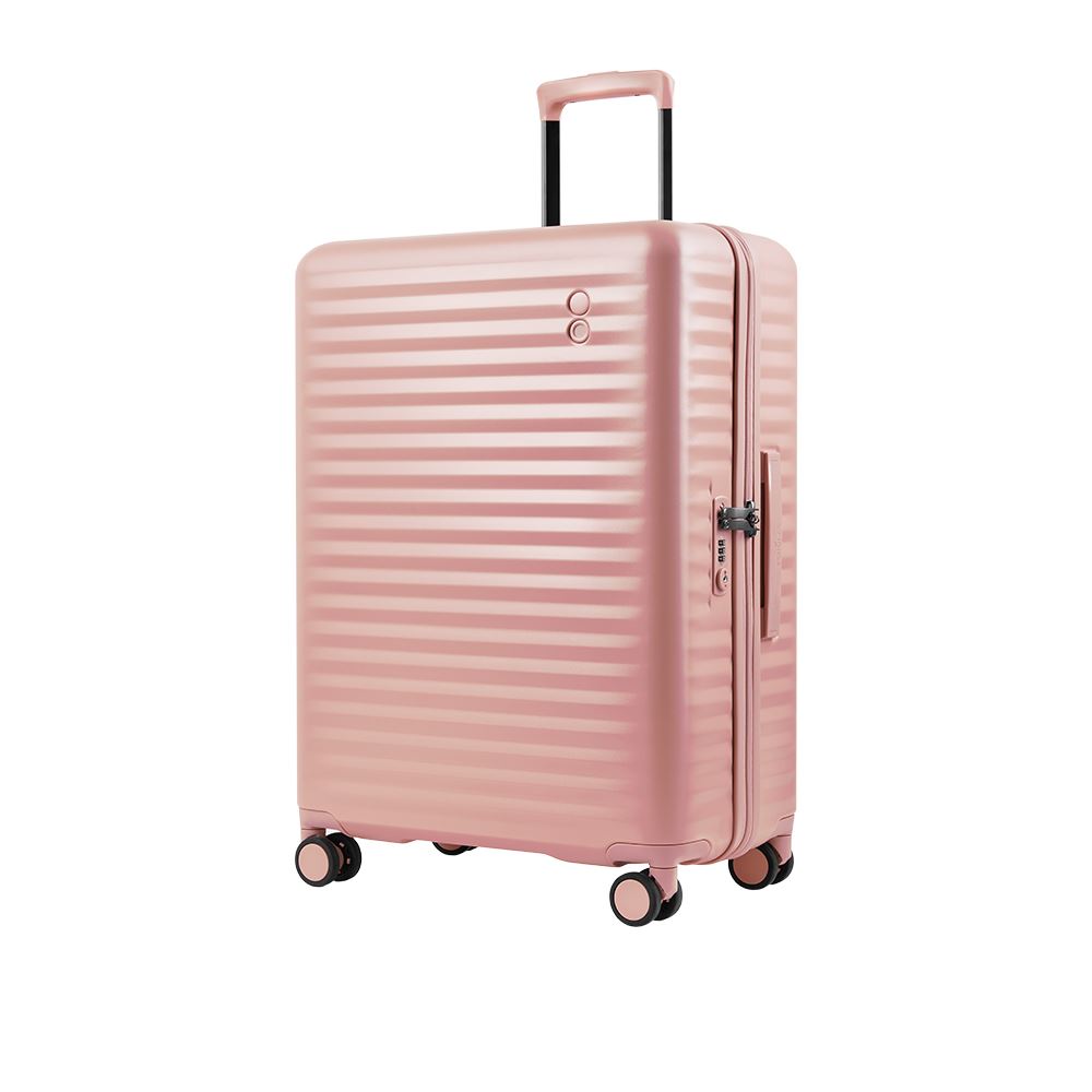 ECHOLAC CELESTRASLX 寶藏系列 28吋防爆雙排防盜拉鍊行李箱 粉