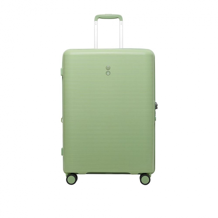 FORZA 28FORZA 魔方系列 28吋可擴充雙層防盜拉鍊行李箱綠