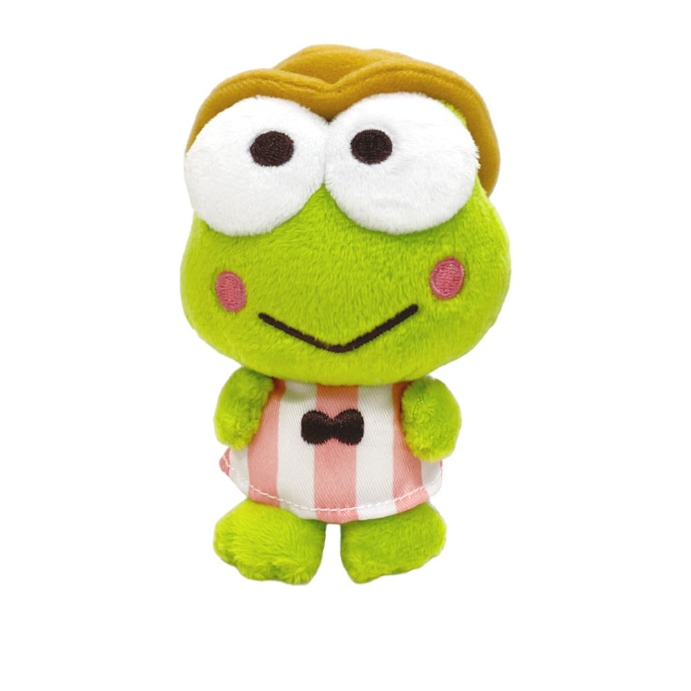 Sanrio Sanrio三麗鷗 KITTY好朋友 大眼蛙KR 10CM 絨毛吊飾/鑰匙圈