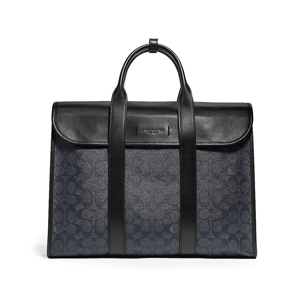 Coach GOTHAM 經典 SIGNATURE 帆布斜背兩用公事包
