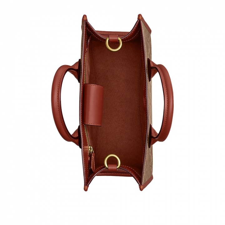 CCS ACE T 26 B4 TAN RUST ONEACE 26 經典 SIGNATURE 帆布托特包