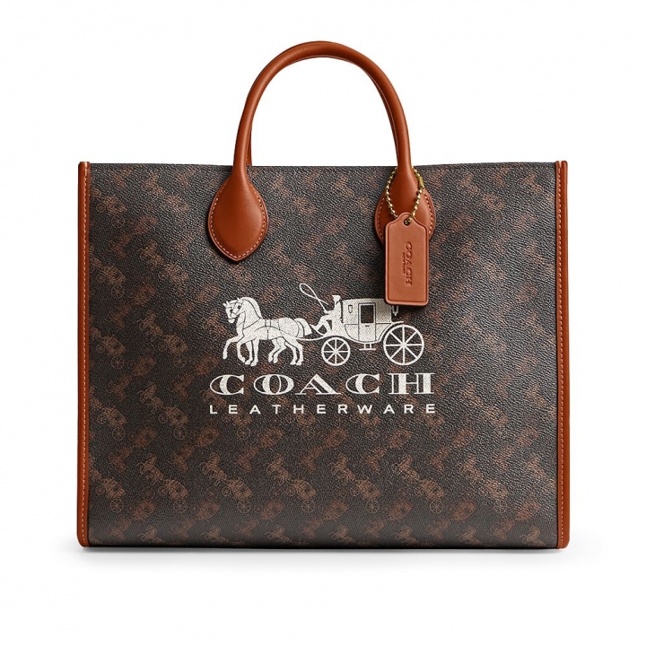 HCCCS ACE T 35 B4/TRUFFLE BURNISHED AMBER ONEACE TOTE 35 托特包