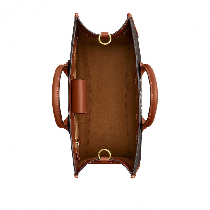 HCCCS ACE T 35 B4/TRUFFLE BURNISHED AMBER ONEACE TOTE 35 托特包