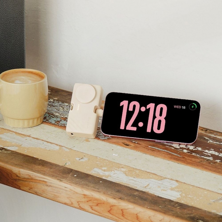 GRAVITY 3 三合一 折疊口袋行動電源 5000mAh 奶茶色