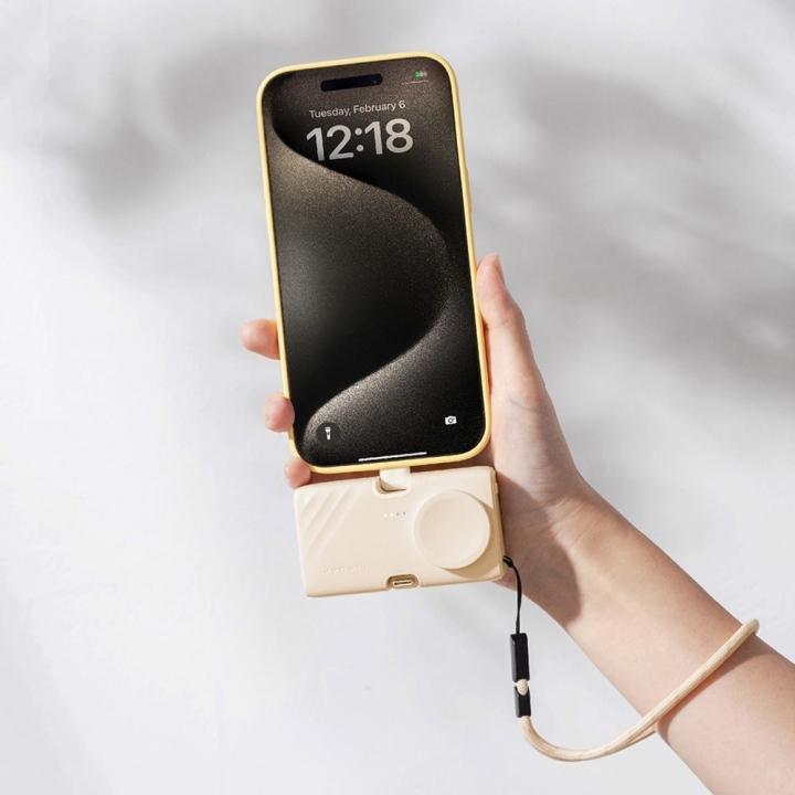 GRAVITY 3 三合一 折疊口袋行動電源 5000mAh 奶茶色